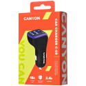 CANYON C-08, Universal 3xUSB car adapter, Input 12V-24V, Output DC USB-A 5V/2.4A(Max) + Type-C PD 18
