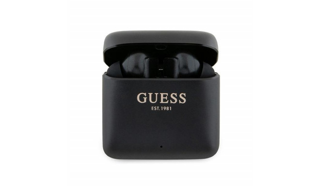 Guess Bluetooth headphones GUTWSSU20ALEGK TWS + charge station black Printed Logo