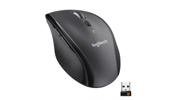 Logitech Marathon M705 Wireless Mouse, RF Wireless, 1000 DPI, Charcoal