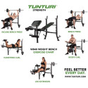 Tõstepink TUNTURI WB40 Compact Width Weight Bench