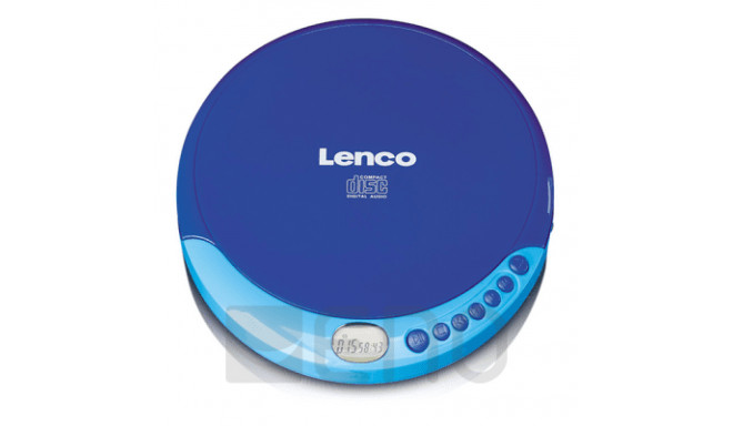 Lenco CD-011 Discman CD-Player m. Ladefunktion blau