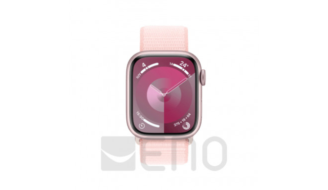 Apple Watch 9 4G 45mm Alu rosé Sport Loop hellrosa