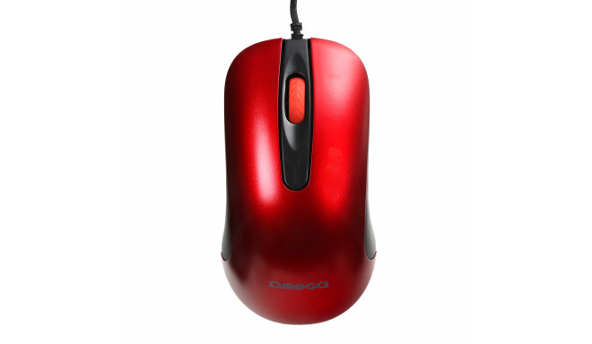 Omega OM0520R computer mouse | 1000 DPI | USB | red