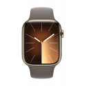 Apple Watch Series 9 GPS + Cellular 45mm Gold Stainless Steel Case with Clay Sport Band - M/L