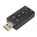 Goodbuy helikaart USB | 7.1 | Reguleeritav helitugevus | Mikrofon