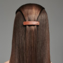 BALMAIN HAIR nahaga kaetud juukseklamber pruun M / LE Riviera Barrette Cognac M SS23