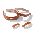 BALMAIN HAIR pruunist nahast peavõru väike / LE Riviera Headband Cognac S