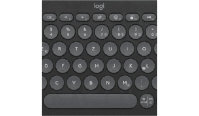Logitech K380s Pebble 2 Bluetooth-Tastatur schwarz