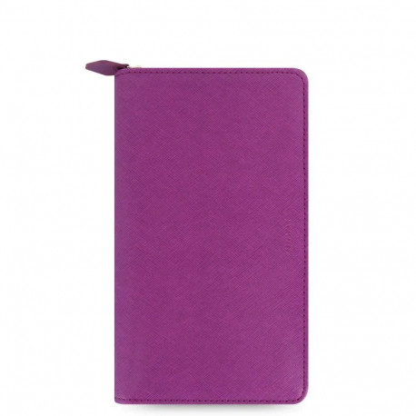 Filofax - Saffiano Personal compact Zip Raspberry (vaarikas), lukuga ajaplaneerija