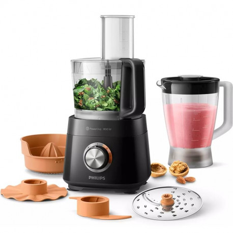 Köögikombain Philips blenderiga, must