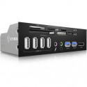 CardReader 13,3cm (5,25'') ICY BOX 60in1 2xUS