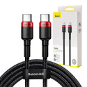 Baseus Cafule PD2.0 100W flash charging USB For Type-C cable (20V 5A)2m Red+Black