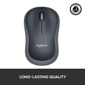 Logitech M185 Wireless Mouse, RF Wireless, 1000 DPI, Black/Grey