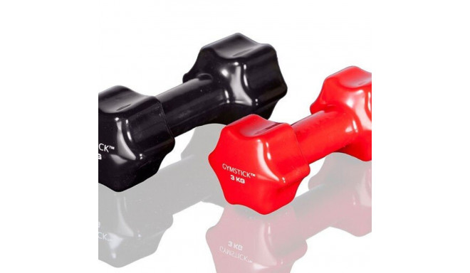 Hantel GYMSTICK Studio dumbbell 2 kg, must