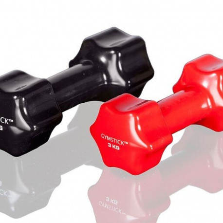 Hantel GYMSTICK Studio dumbbell 1 kg, punane