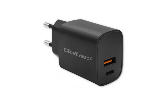 GaN POWER PRO charger 1xUSB C, 1xUSB, 30W