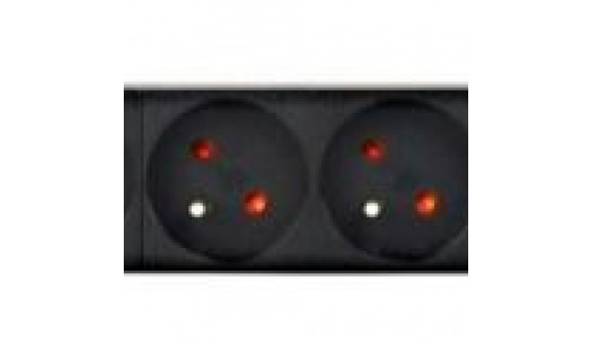 Räki toitejaotur PDU 9xFR 1U 16A FR 2m