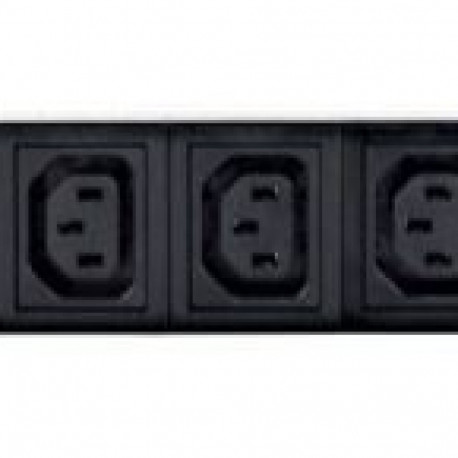 Rack power strip PDU 10xC13 1U 16A C19 2m