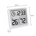 Thermometer with clock function white GB384W