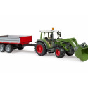 Fendt Vario 211 tractor with front loader and tipper