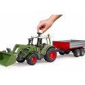 Fendt Vario 211 tractor with front loader and tipper