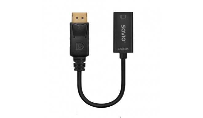 Adapter Savio DisplayPort (M) v1.2 - HDMI A (F) v1.4, 4K, AK-62