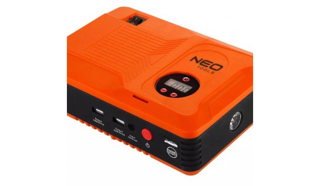 Neo Tools "Jumpstarter" starting device, 14Ah power bank, 3.5 bar compressor, flashlight