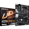 Gigabyte A520M DS3H V2 Motherboard - Supports AMD Ryzen 5000 Series AM4 CPUs, up to 4733MHz DDR4 (OC