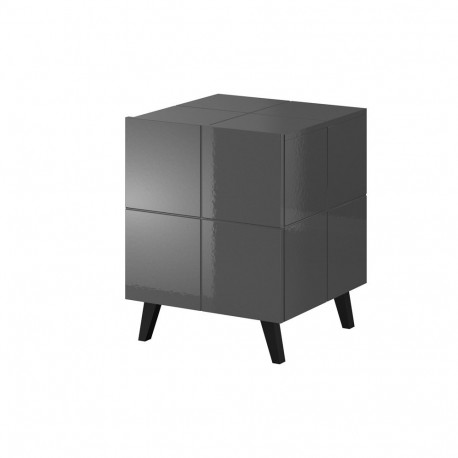 Cama bedside table REJA graphite grey gloss/graphite grey gloss