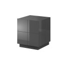 Cama bedside table REJA graphite grey gloss/graphite grey gloss