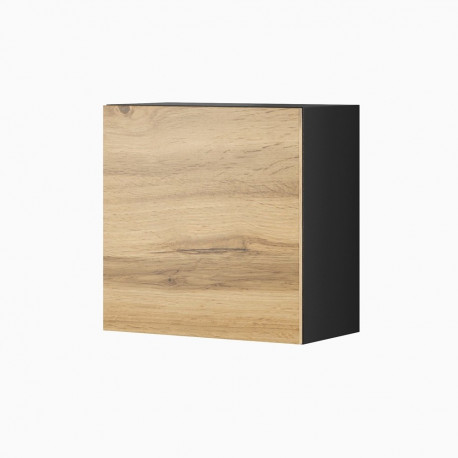 Cama square cabinet VIGO 50/50/30 black/wotan oak