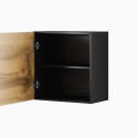 Cama square cabinet VIGO 50/50/30 black/wotan oak
