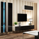 Cama Shelf unit VIGO NEW 180/40/30 white/black gloss