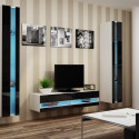 Cama Shelf unit VIGO NEW 180/40/30 white/black gloss