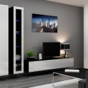 Cama Full cabinet VIGO '180' 180/40/30 white/black gloss