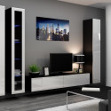 Cama Full cabinet VIGO '180' 180/40/30 white/black gloss