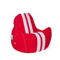 Ferrari red-white XXL 140 x 100 cm Sako bag pouffe