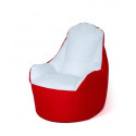 Sack Sako Boss pouffe red and white XXL 140 x 90 cm