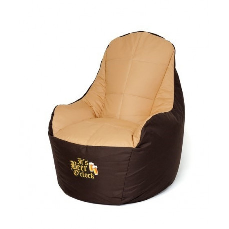 Sack Sako Boss brown-beige XXL pouffe 140 x 90 cm
