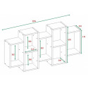 Wall-hung bookcase Bilbao 7.0 Wall Shelves White