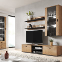 Cama set of two shelves 125cm SOHO lefkas oak/black