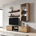 Cama set of two shelves 125cm SOHO lefkas oak/black
