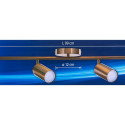 Activejet quadruple gold ceiling wall lamp SPECTRA strip spotlight GU10 for living room