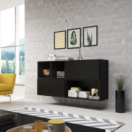 Cama elutoa mööblikomplekt ROCO 15 (RO4+2xRO3+2xRO6) must/must/must