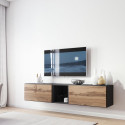 Cama living room furniture set ROCO 10 (2xRO3 + RO6) antracite/wotan oak