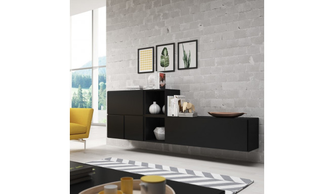 Cama elutoa mööblikomplekt ROCO 9 (RO1+RO3+2xRO6+2xRO5) must/must/must