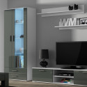 SOHO 8 set (RTV180 cabinet + S6 + shelves) White / Gloss grey