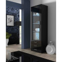 SOHO 7 set (RTV140 cabinet + S1 cabinet + shelves) Black / Black gloss