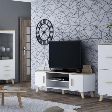 Cama elutoa komplekt LOTTA 1 (RTV alus 160 + vitriinkapp 120 + kummut 110)