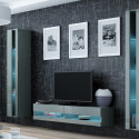 Cama Living room cabinet set VIGO NEW 12 grey/grey gloss